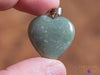 Green JASPER Crystal Heart Pendant - Crystal Pendant, Handmade Jewelry, Healing Crystals and Stones, E0705-Throwin Stones