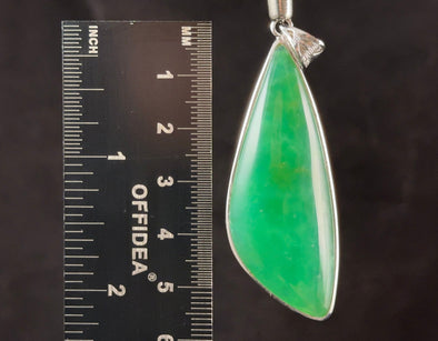 Green OPAL Pendant - Sterling Silver - Birthstone Jewelry, Opal Cabochon Necklace, Gift for Him 54666-Throwin Stones