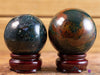 HELIOTROPE BLOODSTONE Crystal Sphere - Large, Crystal Ball, Housewarming Gift, Home Decor, E0956-Throwin Stones