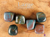 HELIOTROPE BLOODSTONE Tumbled Stones - Tumbled Crystals, Self Care, Healing Crystals and Stones, E0217-Throwin Stones
