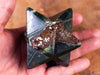 Heliotrope BLOODSTONE Crystal Merkaba - Star, Sacred Geometry, Metaphysical, Healing Crystals and Stones, E2148-Throwin Stones