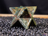 Heliotrope BLOODSTONE Crystal Merkaba - Star, Sacred Geometry, Metaphysical, Healing Crystals and Stones, E2148-Throwin Stones