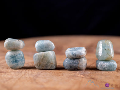 Himalayan AQUAMARINE Tumbled Stones - Tumbled Crystals, Birthstone, Self Care, Healing Crystals and Stones, E0959-Throwin Stones