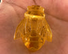 Honey AMBER Bee Pendant - Crystal Carving, Crystal Pendant, Handmade Jewelry, Healing Crystals and Stones, 54362-Throwin Stones