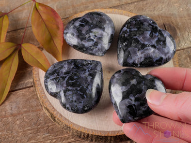 INDIGO GABBRO Crystal Heart - Self Care, Mom Gift, Home Decor, Healing Crystals and Stones, E1300-Throwin Stones