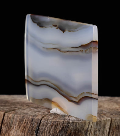 IRIS AGATE Crystal Cabochon - Rectangle - Gemstones, Jewelry Making, Crystals, Stones, 37855-Throwin Stones