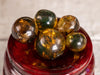 Included AMBER Crystal Sphere - Mini - Crystal Ball, Jewelry Making, Marbles, E1686-Throwin Stones