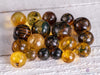 Included AMBER Crystal Sphere - Mini - Crystal Ball, Jewelry Making, Marbles, E1686-Throwin Stones