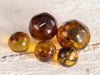 Included AMBER Crystal Sphere - Mini - Crystal Ball, Jewelry Making, Marbles, E1686-Throwin Stones