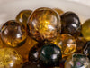 Included AMBER Crystal Sphere - Mini - Crystal Ball, Jewelry Making, Marbles, E1686-Throwin Stones