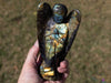 LABRADORITE Crystal Angel - Guardian Angel Figurines, Home Decor, Healing Crystals and Stones, E2181-Throwin Stones