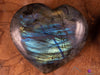 LABRADORITE Crystal Heart - Dark - Self Care, Mom Gift, Home Decor, Healing Crystals and Stones, E1845-Throwin Stones