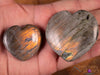 LABRADORITE Crystal Heart - Thin, Light - Pastel Goth, Gothic Home Decor, Healing Crystals and Stones, E1962-Throwin Stones