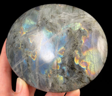 LABRADORITE Crystal Palm Stone - Worry Stone, Self Care, Healing Crystals and Stones, 52511-Throwin Stones