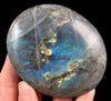 LABRADORITE Crystal Palm Stone - Worry Stone, Self Care, Healing Crystals and Stones, 52516-Throwin Stones