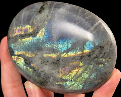 LABRADORITE Crystal Palm Stone - Worry Stone, Self Care, Healing Crystals and Stones, 52519-Throwin Stones