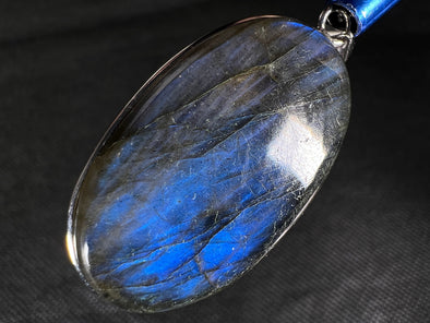 LABRADORITE Crystal Pendant - Sterling Silver, Oval - Handmade Jewelry, Healing Crystals and Stones, 50829-Throwin Stones