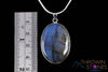 LABRADORITE Crystal Pendant - Sterling Silver, Oval - Handmade Jewelry, Healing Crystals and Stones, J1460-Throwin Stones