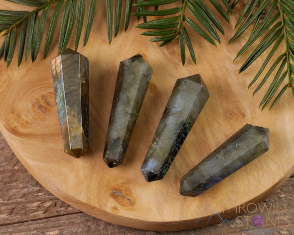 LABRADORITE Crystal Points - Mini - Jewelry Making, Healing Crystals and Stones, E1395-Throwin Stones