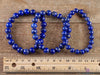 LAPIS LAZULI Crystal Bracelet - Bright Blue, Round Beads - Beaded Bracelet, Handmade Jewelry, Healing Crystal Bracelet, E0592-Throwin Stones