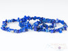 LAPIS LAZULI Crystal Bracelet - Chip Beads - Beaded Bracelet, Handmade Jewelry, Healing Crystal Bracelet, E0645-Throwin Stones