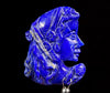 LAPIS LAZULI Crystal Cameo Cabochon - AA Grade - Crystal Carving, Healing Crystals and Stones, 52242-Throwin Stones