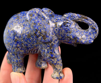 LAPIS LAZULI Crystal Elephant - Crystal Carving, Housewarming Gift, Home Decor, Healing Crystals and Stones, 52459-Throwin Stones