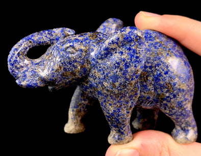 LAPIS LAZULI Crystal Elephant - Crystal Carving, Housewarming Gift, Home Decor, Healing Crystals and Stones, 52459-Throwin Stones