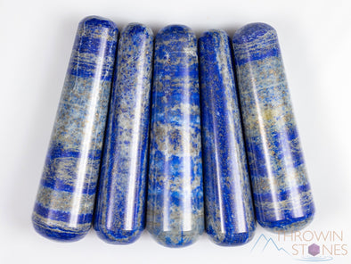 LAPIS LAZULI Crystal Massage Wand - Self Care Spa Gift, Healing Crystals and Stones, E1175-Throwin Stones