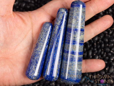 LAPIS LAZULI Crystal Massage Wand - Self Care Spa Gift, Healing Crystals and Stones, E1175-Throwin Stones