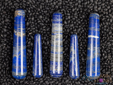 LAPIS LAZULI Crystal Massage Wand - Self Care Spa Gift, Healing Crystals and Stones, E1175-Throwin Stones