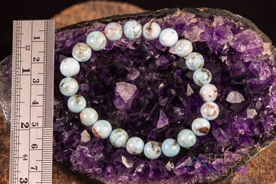LARIMAR Crystal Bracelet - Beaded Bracelet, Handmade Jewelry, Healing Crystal Bracelet, J1721-Throwin Stones