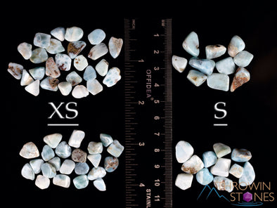 LARIMAR Crystal Chips - Small Crystals, Gemstones, Jewelry Making, Tumbled Crystals, E1712-Throwin Stones
