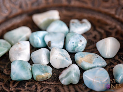 LARIMAR Crystal Chips - Small Crystals, Gemstones, Jewelry Making, Tumbled Crystals, E1712-Throwin Stones