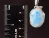 LARIMAR Crystal Pendant - Enchanting Larimar Mermaid Oval Gemstone Cabochon Set in an Open Back Sterling Silver Bezel, 53385-Throwin Stones