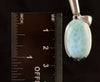 LARIMAR Crystal Pendant - Exquisite, Sterling Silver, Handmade Oval Crystal Cabochon, Polished and Set in an Open Back Bezel, 53380-Throwin Stones
