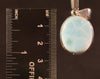 LARIMAR Crystal Pendant - Genuine Larimar Sterling Silver Gemstone Jewelry from Dominican Republic, 54089-Throwin Stones