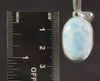 LARIMAR Crystal Pendant - Oval - Genuine Larimar Sterling Silver Gemstone Jewelry from Dominican Republic, 54088-Throwin Stones