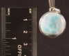 LARIMAR Crystal Pendant - Round - Genuine Larimar Sterling Silver Gemstone Jewelry from Dominican Republic, 54090-Throwin Stones