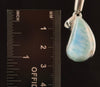LARIMAR Crystal Pendant - Sterling Silver - Handmade Jewelry, Healing Crystals and Stones, Larimar Dolphin Pendant, 53378-Throwin Stones