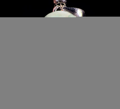 LARIMAR Crystal Pendant - Sterling Silver, Oval - Natural Healing Stone Jewelry, 53414-Throwin Stones