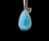 LARIMAR Crystal Pendant - Sterling Silver, Teardrop - Handmade Jewelry, Healing Crystals and Stones, 52263-Throwin Stones