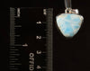 LARIMAR Crystal Pendant - Sterling Silver, Triangle - Handmade Jewelry, Healing Crystals and Stones, 53399-Throwin Stones