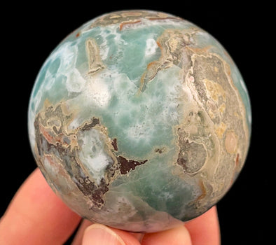 LARIMAR Crystal Sphere - Crystal Ball, Housewarming Gift, Home Decor, 52382-Throwin Stones