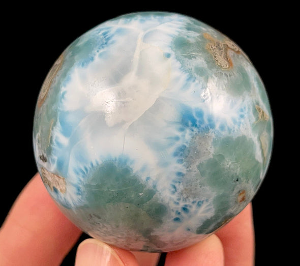 LARIMAR Crystal Sphere - Crystal Ball, Housewarming Gift, Home Decor, 52382-Throwin Stones
