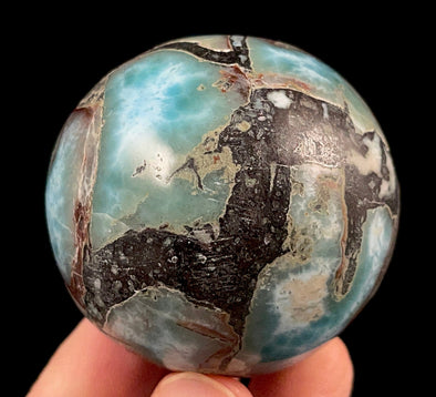 LARIMAR Crystal Sphere - Crystal Ball, Housewarming Gift, Home Decor, 52384-Throwin Stones