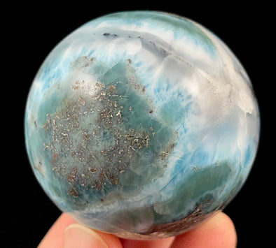 LARIMAR Crystal Sphere - Crystal Ball, Housewarming Gift, Home Decor, 52386-Throwin Stones