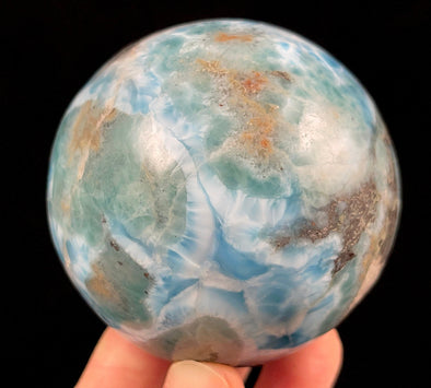 LARIMAR Crystal Sphere - Crystal Ball, Housewarming Gift, Home Decor, 52390-Throwin Stones