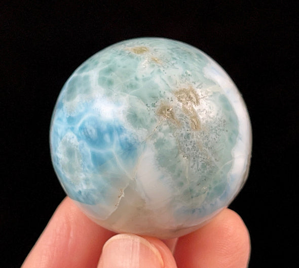 LARIMAR Crystal Sphere - Crystal Ball, Housewarming Gift, Home Decor, 52402-Throwin Stones