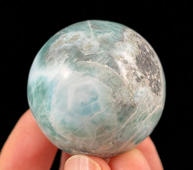 LARIMAR Crystal Sphere - Crystal Ball, Housewarming Gift, Home Decor, 52407-Throwin Stones